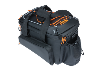 Gepäckträgertasche MILES TARPAULIN XL PRO MIK 2.0, Basil, schwarz/orange, inkl. MIK 2.0-Adapterplatte, Basil, 18306 - Produktbild - 1