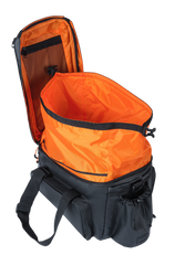 Gepäckträgertasche MILES TARPAULIN XL PRO MIK 2.0, Basil, schwarz/orange, inkl. MIK 2.0-Adapterplatte, Basil, 18306 - Produktbild - 2
