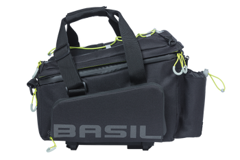 Gepäckträgertasche MILES XL PRO MIK 2.0 36 Liter, Basil, schwarz/lime, inkl. MIK 2.0-Adapterplatte, Basil, 18311 - Produktbild - 1