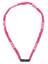 223-10-30101-8713249347042-1-21446646-21446646.png Kombinations-Kettenschloss Rigid RCC 120/3,5, AXA, Stahl, L=1.200mm, Ø=3,5mm, rosa, Axa, 59540195KS - Produktbild - 1