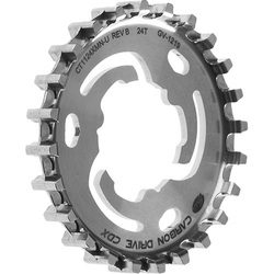 66-2-047-21446721.jpg Gates CDX hintere Riemenscheibe, Unified Beltline, 24 Zähne, Alfine / Nexus / Sturmey Archer, silber, Gates, 789800636-AM - Produktbild - 1