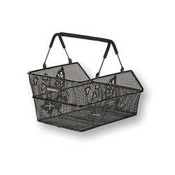 Gepäckträgerkorb CENTO Flower S, Basil, schwarz, Multi System NX, Basil, 11335 - Produktbild - 1