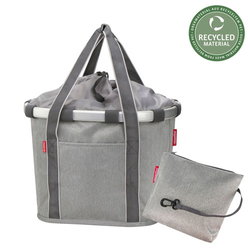 Vorderradkorb BIKEBASKET, KLICKfix, herringbone grey, Asista, 0303HG - Produktbild - 1