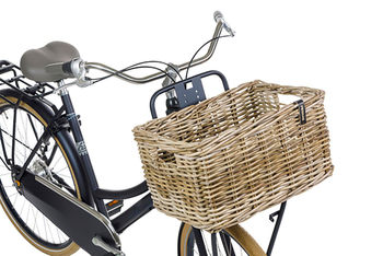 Basil DAX L Vorderradkorb fürs Fahrrad, grau - Produktbild - 2
