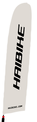 Haibike Beachflag Haibike groß 5m | beige mit Faltkreuz-Standfuß - Produktbild - 1