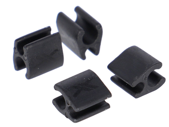 XLC Kabelclip f. Fazua BR-X137 | Ø2mm Kabel, Ø4mm Aussenhülle 4er Set - Produktbild - 1