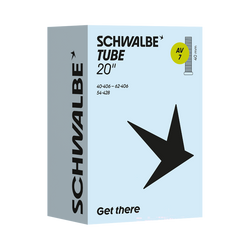 Schwalbe Schlauch Nr. 7 AV7, 20 Zoll, 1.50–2.50, Autoventil 40 mm - Produktbild - 1