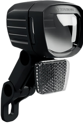 Herrmans LED-E-Bike-Scheinwerfer HERRMANS | Nordic MR5 Dynamo, sw, m. Halter, On/Off - Produktbild - 2