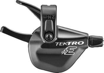 Schalthebel ED9, TEKTRO
SL-M350-9R, für 9-fach Kassette, max. 3 Gangsprünge, werkzeugl. Zugwechsel, integr. Lenkerklemmung
Farbe: Schwarz, Gewicht: 109 g, VE: 1 St. - Produktbild - 1