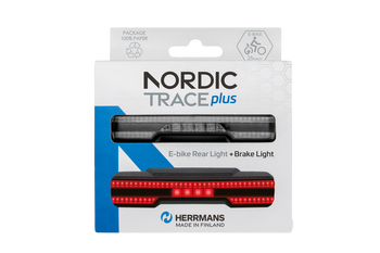 Herrmans LED-E-Bike-Rücklicht HERRMANS | Nordic Trace Plus E,mit Bremsl. u.Halter - Produktbild - 1