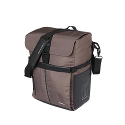 Basil Einzelpacktasche Basil Move MIK Hooks | braun, 24x14x34cm, 15ltr - Produktbild - 1