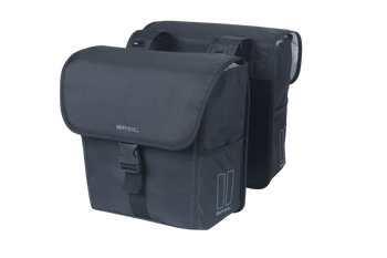 Basil Doppelpacktasche Basil Go | solid black, 14x27x31cm, 32ltr - Produktbild - 1