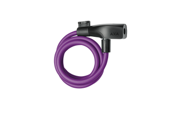 AXA Kabelschloss AXA Resolute 120/8 | Länge 120cm, Ø8mm, purple royal - Produktbild - 2