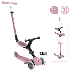 Diverse Scooter Globber Go-Up Active Lights Eco | beere, 120/80mm, mit Leuchtrollen - Produktbild - 1