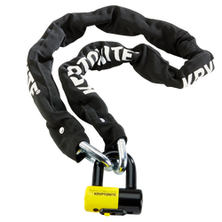 Kettenschloss Kryptonite NY Legend 1515 | L:150cm ,Ø14,5,sw/gelb,15mm DiscL,3 Schl - Produktbild - 2