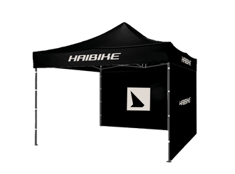 Haibike Zelt HAIBIKE inkl. 2 Seitenwände | schwarz, 3x3m, mit Transporttasche - Produktbild - 1 Haibike Zelt HAIBIKE inkl. 2 Seitenwände | schwarz, 3x3m, mit Transporttasche - Produktbild - 1