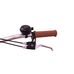 Babboe Bremshebel links mit Feststellbremse für die Rollenbremse am Lastenrad Big, Curve, Dog und Go, silber - Produktbild - 1