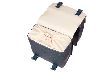Basil Doppelpacktasche Basil Flair MIK | navy,35x15x31cm (2x),35ltr,Adapterplatte - Produktbild - 2