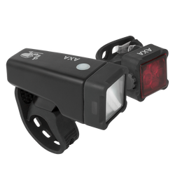 AXA LED-Akku-Beleuchtungsset AXA Niteline | T4-R, Front- und Rücklicht, USB - Produktbild - 1
