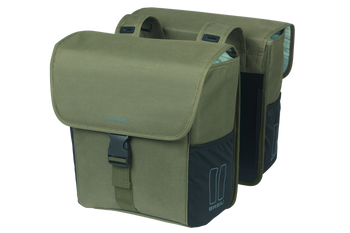 Basil Doppelpacktasche Basil Go | dunkelgrün, 14x27x31cm, 32ltr - Produktbild - 1