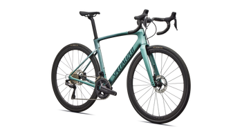 Specialized Roubaix SL8 Expert, Shimano Ultegra Di2, Fjord Metallic / White Pearl - Produktbild - 2
