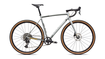 Specialized Crux DSW Gravelbike Alu SRAM Apex Shadow Silver / California Sunshine - Produktbild - 1