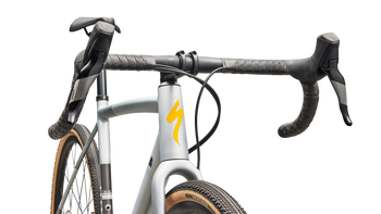 Specialized Crux DSW Gravelbike Alu SRAM Apex Shadow Silver / California Sunshine - Produktbild - 4