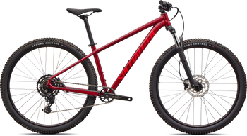 Specialized Rockhopper Sport MTB Hardtail, Shimano CUES 1x9, Gloss Maroon/Deep Orange - Produktbild - 1