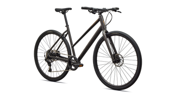 Specialized Sirrus X 2.0 Step-Through Fitnessbike mit tiefem Einstieg, Metallic Obsidian / Burnt Gold - Produktbild - 2