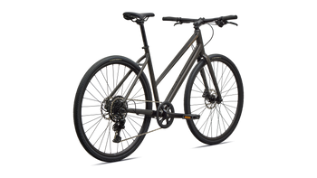 Specialized Sirrus X 2.0 Step-Through Fitnessbike mit tiefem Einstieg, Metallic Obsidian / Burnt Gold - Produktbild - 3