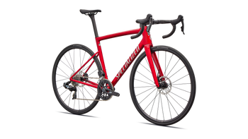 Specialized Tarmac SL8 Comp Carbon-Rennrad mit SRAM Rival AXS, Red Tint über Silver Dust - Produktbild - 2