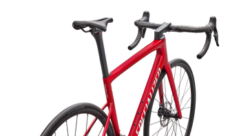 Specialized Tarmac SL8 Comp Carbon-Rennrad mit SRAM Rival AXS, Red Tint über Silver Dust - Produktbild - 4