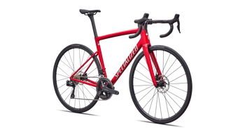 Specialized Tarmac SL8 Comp Shimano 105 Di2 Rennrad Red Tint / Silver Dust - Produktbild - 2