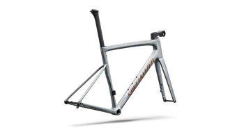 Specialized Tarmac SL8 Rahmenset - FACT 10r Carbon GLOSS SILVER DUST / SHADOW SILVER DRY IMPASTO / PHOTON ORANGE TINT OVER SILVER DUST - Produktbild - 3