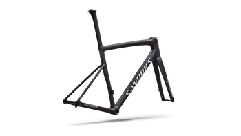 Specialized S-Works Tarmac SL8 Rahmenset - FACT 12r Carbon SATIN CARBON / CYAN TO BLUE VIAVI PEARL FRONT EDGE FADE / METALLIC WHITE SILVER - Produktbild - 2