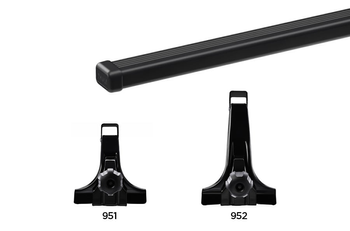 Thule SquareBar Evo Schwarz – Dachträger [für {{Make}} {{Model}} {{Year}};] - Produktbild - 22