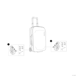 Thule Subterra wheeled duffel Schwarz – Handgepäck - Produktbild - 13