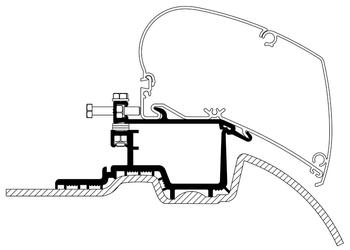 Thule Adapter 308073 Aluminium - Produktbild - 3