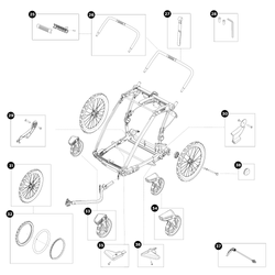 Thule Chariot Cross 2 double Blau – Multisport Fahrradanhänger - Produktbild - 19