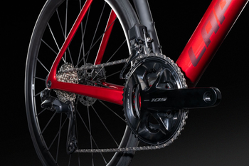 Lapierre Xelius DRS 6.0 Rennrad Carbon Shimano 105 Di2, Sensation Red - Produktbild - 5