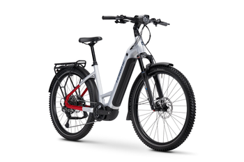 Haibike Trekking 7 Low i800Wh 11-G Cues soft grey/red/blue glänzend - Produktbild - 2