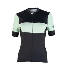 Eddy Merckx Gravel-Trikot Damen Schwarz-Honeydew - Produktbild - 1 Eddy Merckx Gravel-Trikot Damen Schwarz-Honeydew - Produktbild - 1