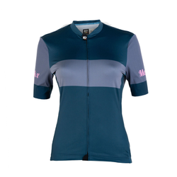 Eddy Merckx Gravel-Trikot Damen Jeansblau-Schieferblau - Produktbild - 1
