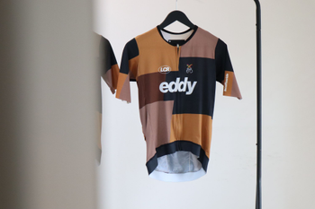 Eddy Merckx Eddy 80 Radtrikot Herren Braun-Orange, Größe S - Produktbild - 1