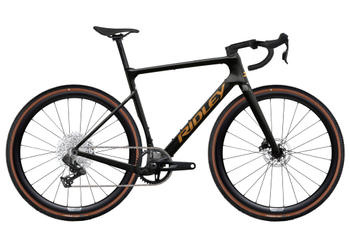 Ridley Astr Rival XPLR Black Metallic/Bronze Gold mit Carbon-Laufrädern - Produktbild - 1
