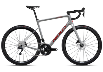 Ridley Grifn 105 Di2 2x12 Battleship Grey/Candy Red Metallic mit Carbon-Laufrädern - Produktbild - 1