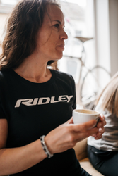 Ridley T-Shirt Damen Schwarz mit Logo - Produktbild - 5