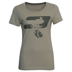 Ridley T-Shirt Damen Salbeigrün mit Logo - Produktbild - 1