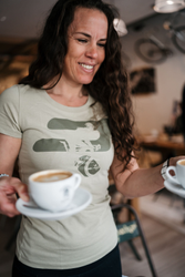 Ridley T-Shirt Damen Salbeigrün mit Logo - Produktbild - 5