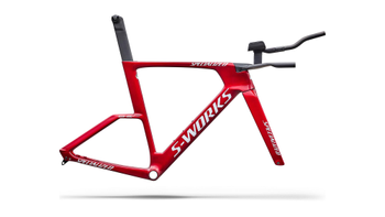 Specialized S-Works Shiv TT Disc Zeitfahr-Rahmenmodul, FACT 11r Carbon, UCI-konform, Gloss Ruby Metallic/White Silver Metallic - Produktbild - 1